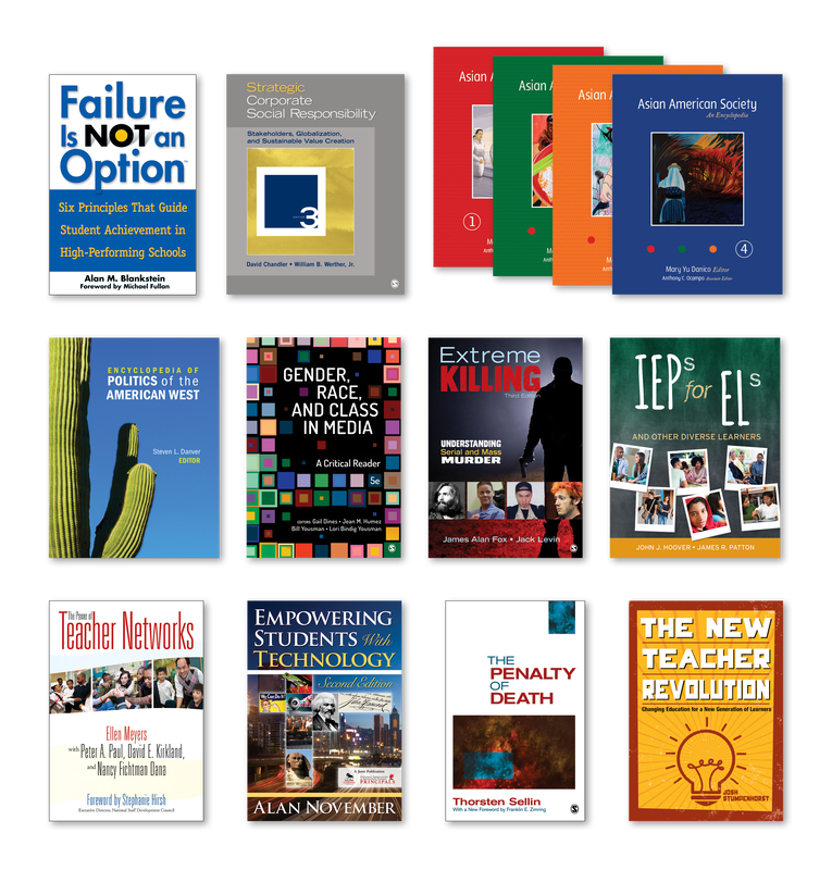 Cover designs for Corwin Press and SAGE Publishing.