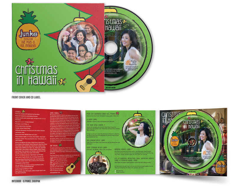 Christmas in Hawaii CD packaging for Junko
